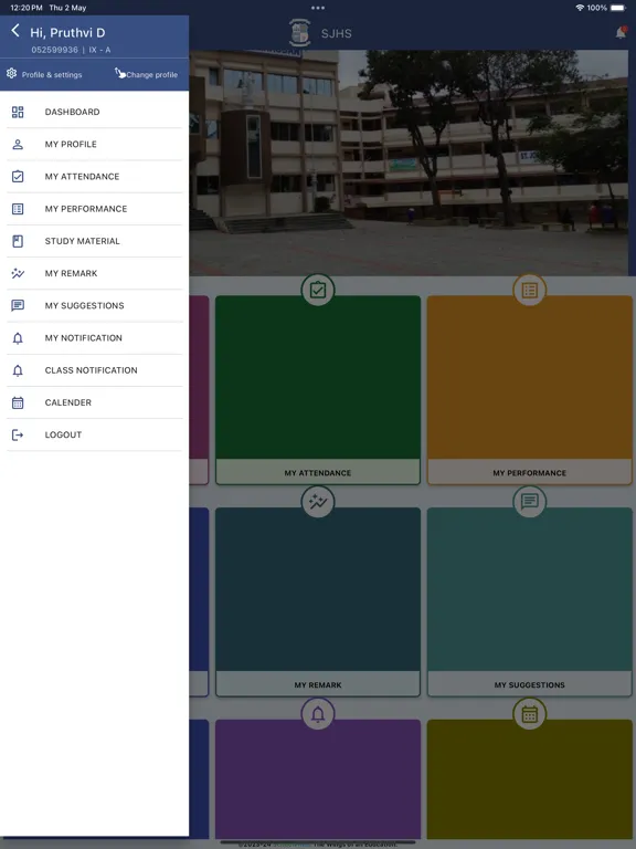 Screenshot di ST JOSEPH HIGH SCHOOL,HASSAN iPad 