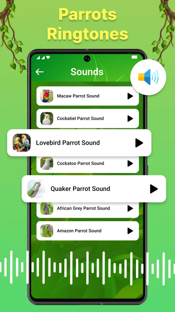 Capturas de tela do Parrot Voice Zip Screen Lock