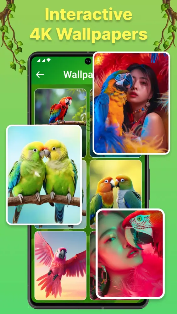 Capturas de tela do Parrot Voice Zip Screen Lock