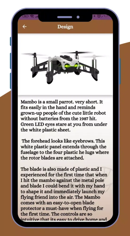 Parrot Mambo drone Guide Screenshots