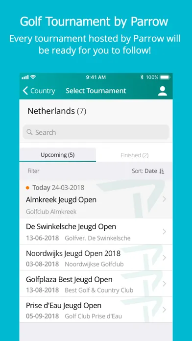 Parrow - Live Golf Scoring 스크린샷
