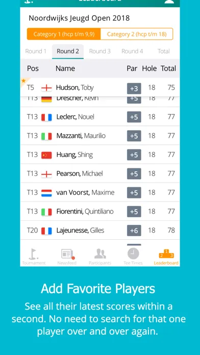 Parrow - Live Golf Scoring 스크린샷