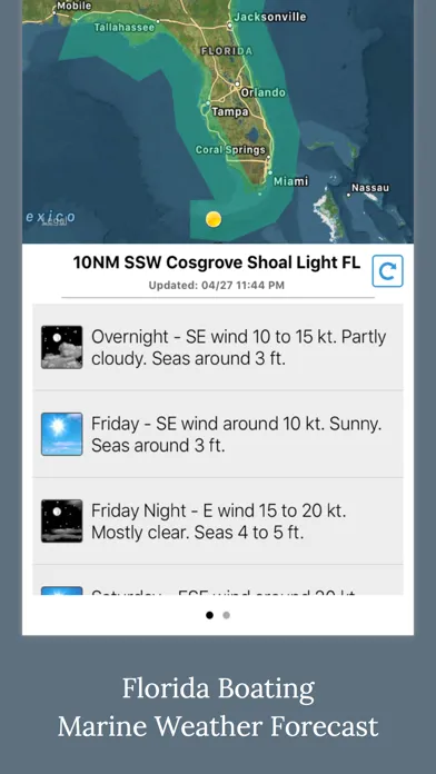 Florida Boating Weather سکرین شاٹس