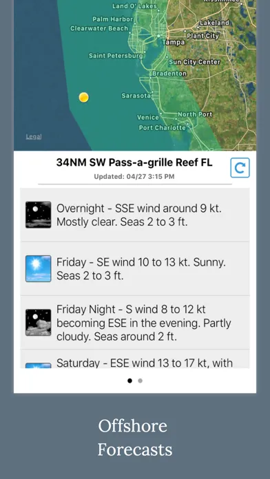 Florida Boating Weather سکرین شاٹس