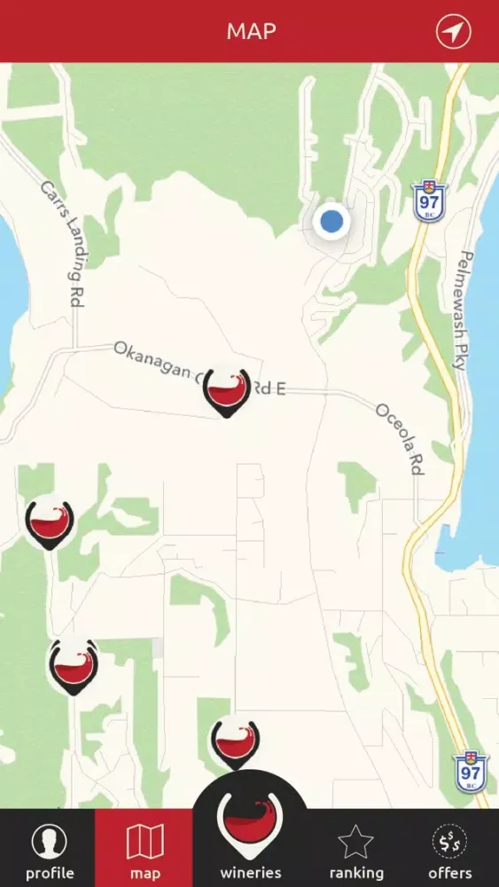 Wine Findr - Okanagan Wine Tour Guide স্ক্রিনশট