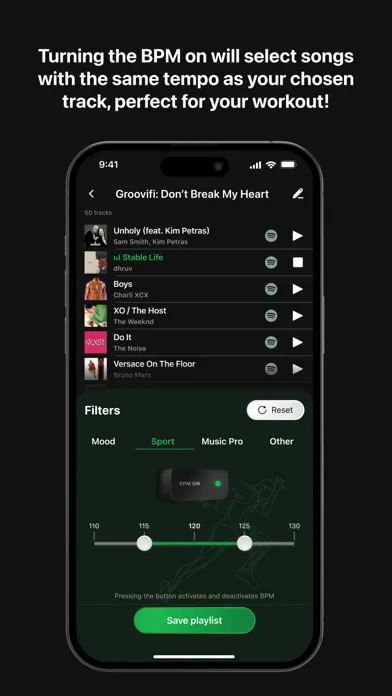 Groovifi - Playlist Generator Screenshots