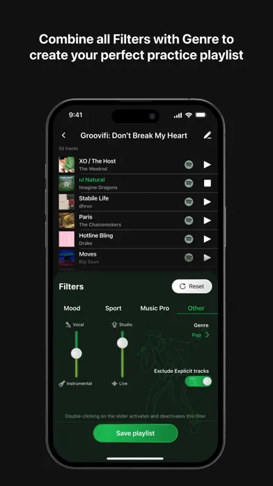 Groovifi - Playlist Generator Screenshots