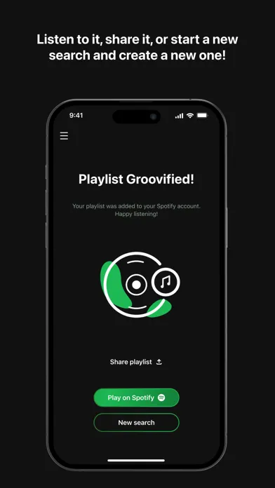 Groovifi - Playlist Generator Screenshots