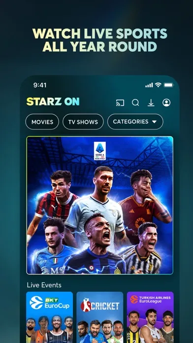 STARZ ON应用截图