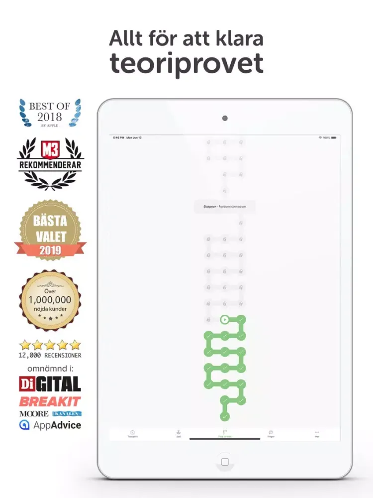 Ta Körkort (Try it) iPad  Screenshots
