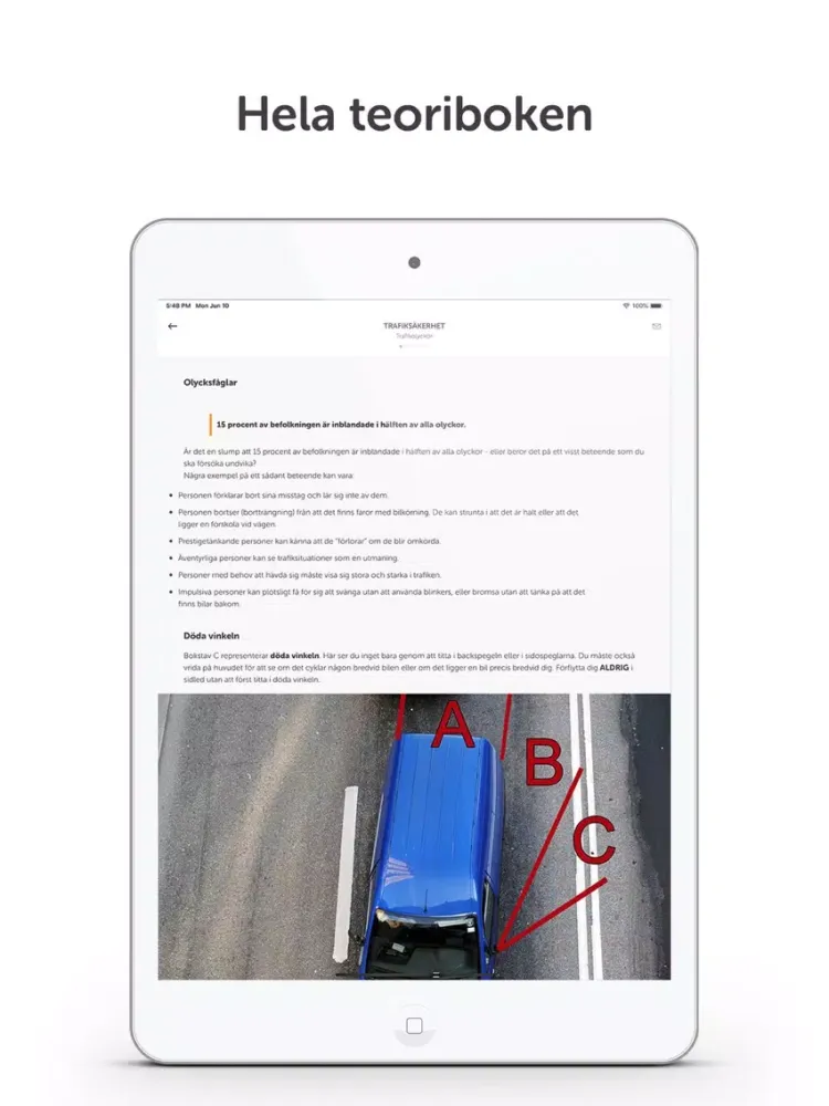 Ta Körkort (Try it) iPad  Screenshots