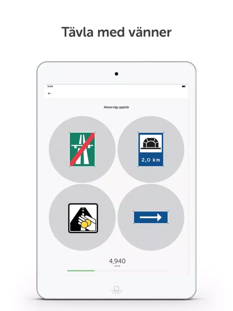 Tangkapan layar Ta MC-Körkort (Prova på) iPad 
