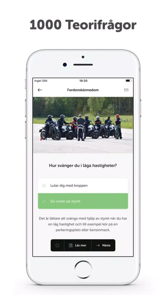 Tangkapan layar Ta MC-Körkort (Prova på)