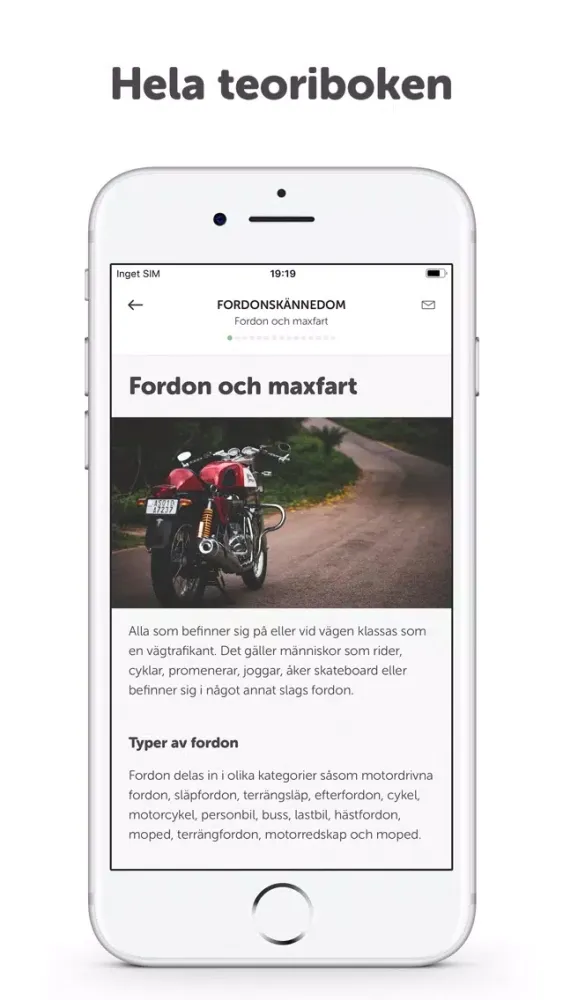 Tangkapan layar Ta MC-Körkort (Prova på)