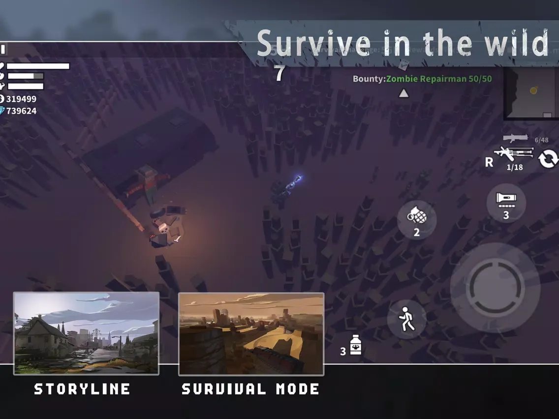 Captures d'écran de Gunslinger: Zombie Survival iPad 