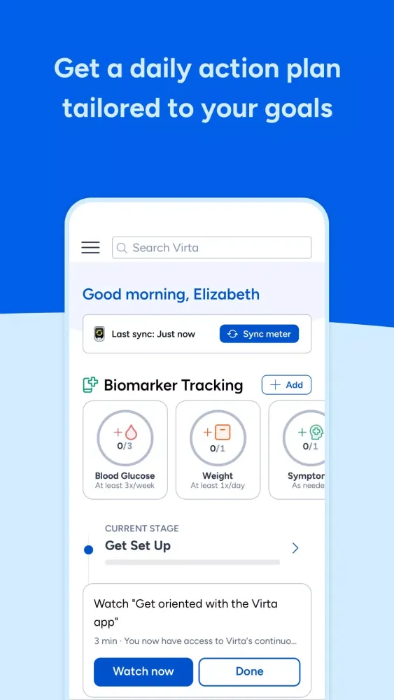 Virta Health应用截图
