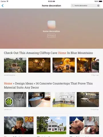 Tangkapan skrin Particle News: Just For You iPad 