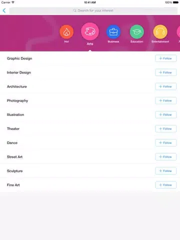 Tangkapan skrin Particle News: Just For You iPad 