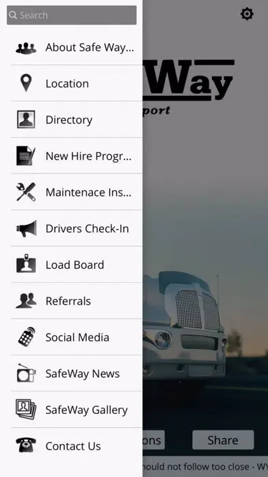 SafeWay Transport Screenshots