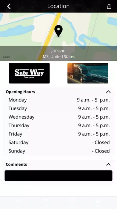 SafeWay Transport Screenshots