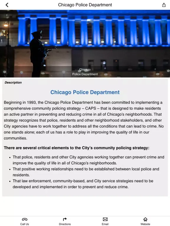 Chicago Police Department iPad  スクリーンショット