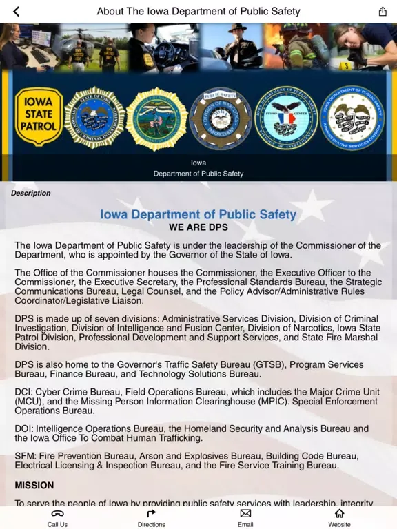 صور Iowa Dept of Public Safety iPad 
