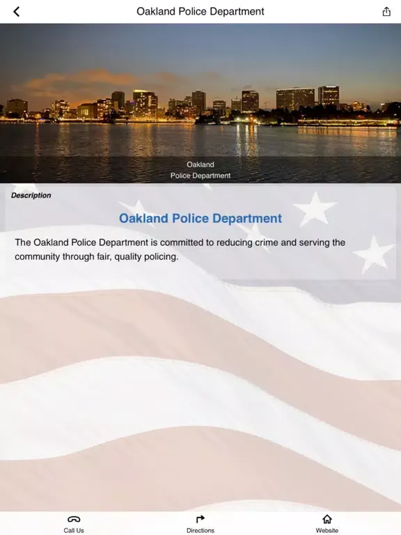 Oakland Police Department iPad 应用截图