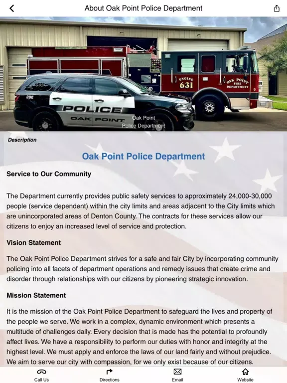 Oak Point DPS iPad  Screenshots
