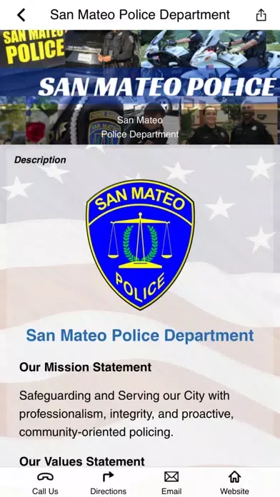 Captures d'écran de San Mateo Police Department