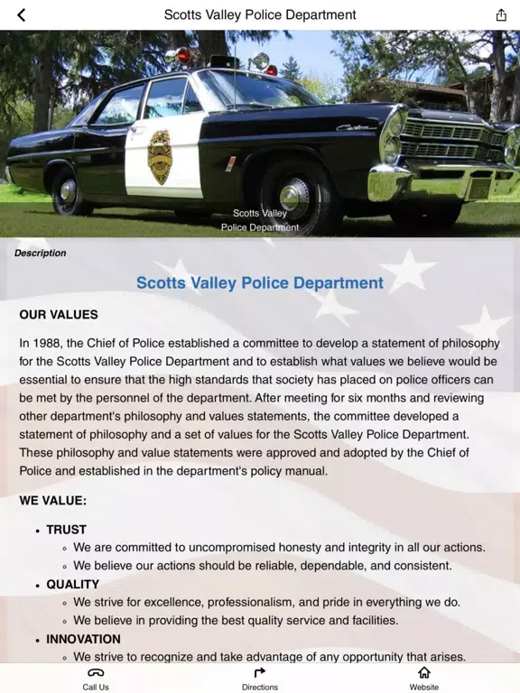 Captures d'écran de Scotts Valley PD iPad 