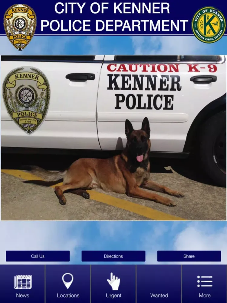 Kenner Police Department iPad  Screenshots