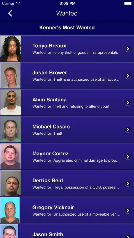 Kenner Police Department Screenshots