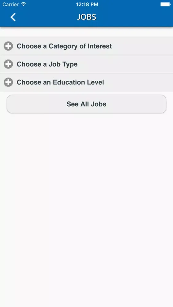 Tangkapan skrin Troy Career Connect