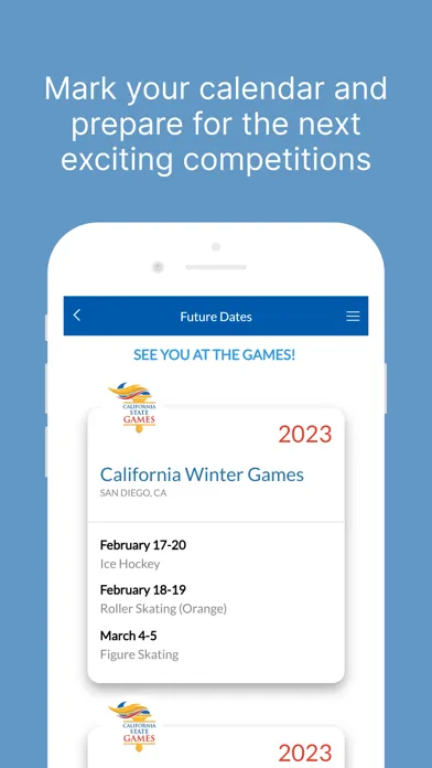 Capturas de tela do California State Games