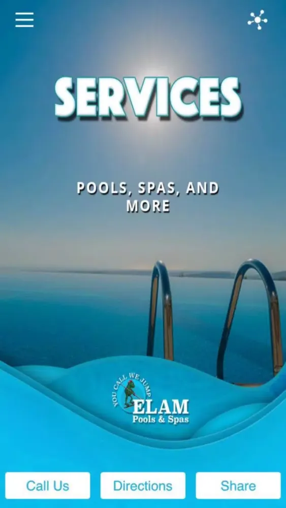 Tangkapan layar Elam Pools & Spas