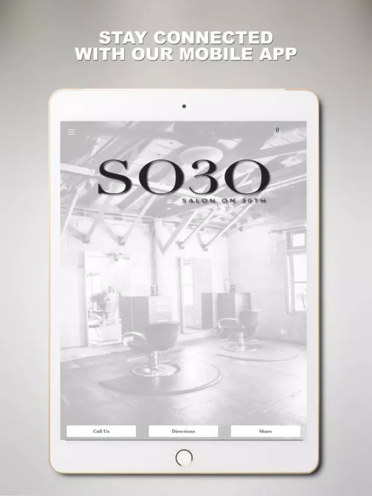 Ảnh chụp màn hình của Salon On 30th iPad 