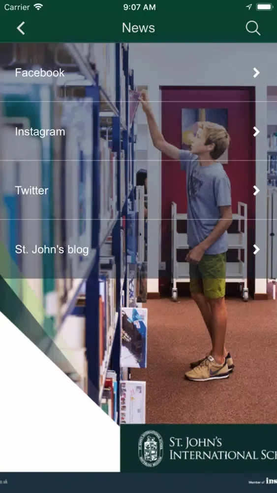 Capturas de tela do St. Johns International School