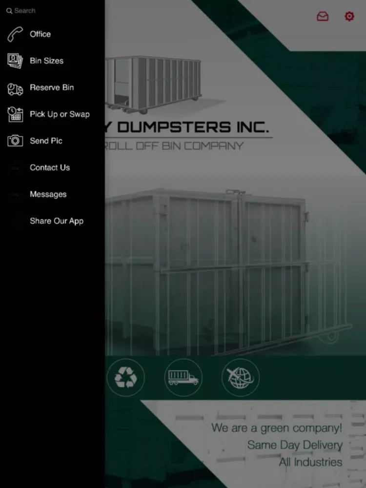 ภาพหน้าจอของ Valley Dumpsters Inc. iPad 