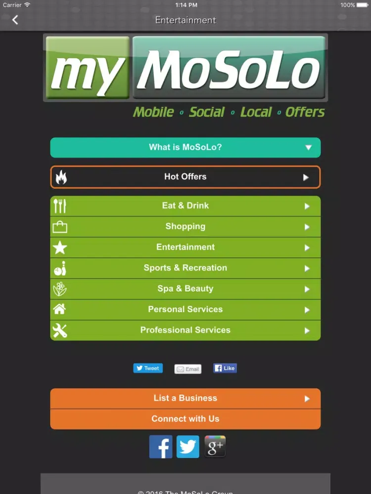 Zrzuty ekranu My MoSoLo iPad 