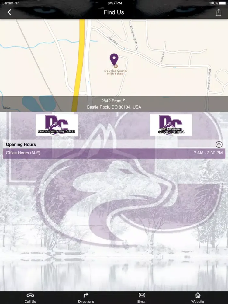 Screenshot di Douglas County High School iPad 