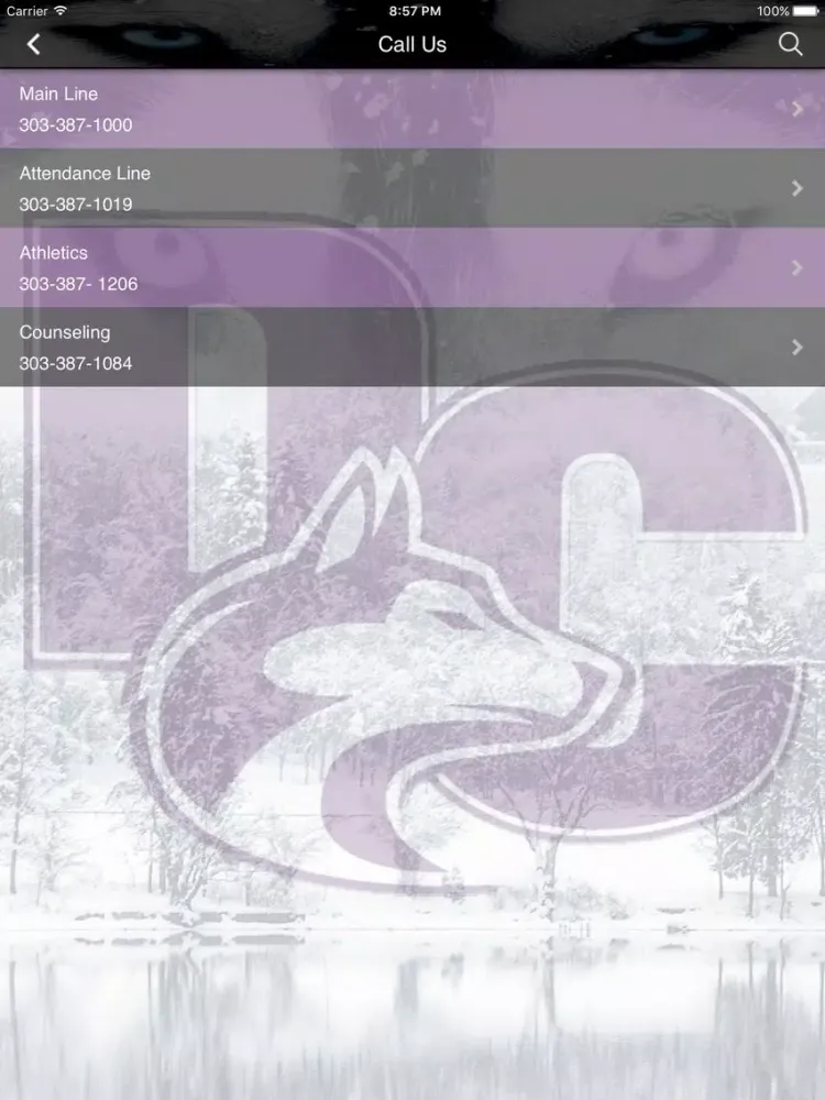 Screenshot di Douglas County High School iPad 