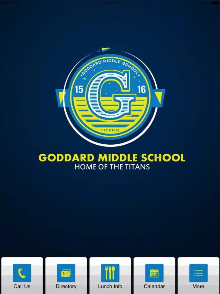 Capturas de tela do Goddard Middle School iPad 