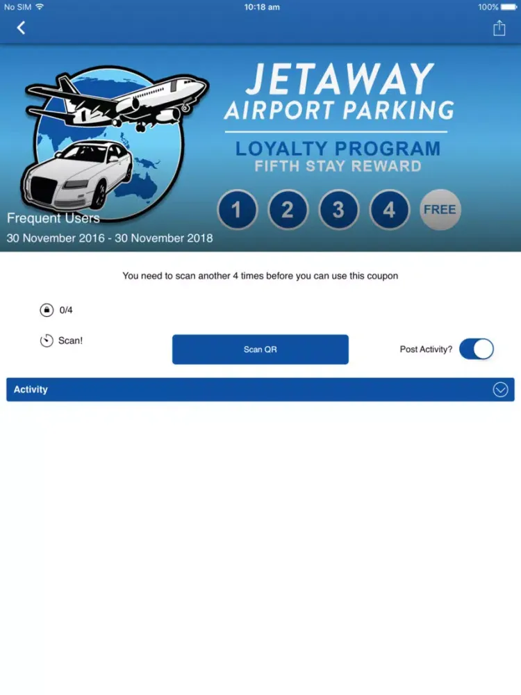 Jetaway Airport Parking iPad  스크린샷