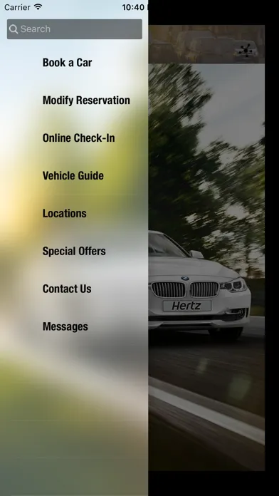 Capturas de tela do Hertz Singapore