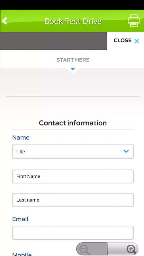 Ford MY Mobile App Screenshots