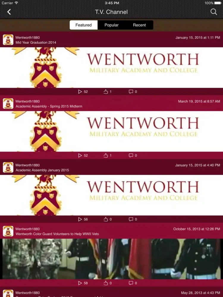 ภาพหน้าจอของ Wentworth MAC iPad 