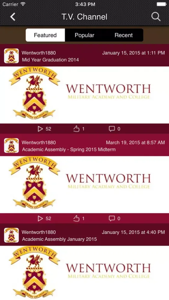 ภาพหน้าจอของ Wentworth MAC
