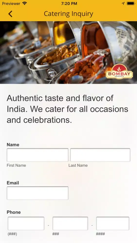 Bombay Sweets应用截图