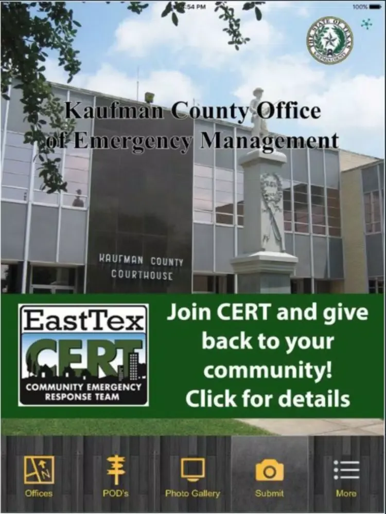 Kaufman County Emergency Management iPad  Screenshots