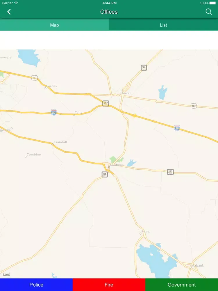 Kaufman County Emergency Management iPad  Screenshots